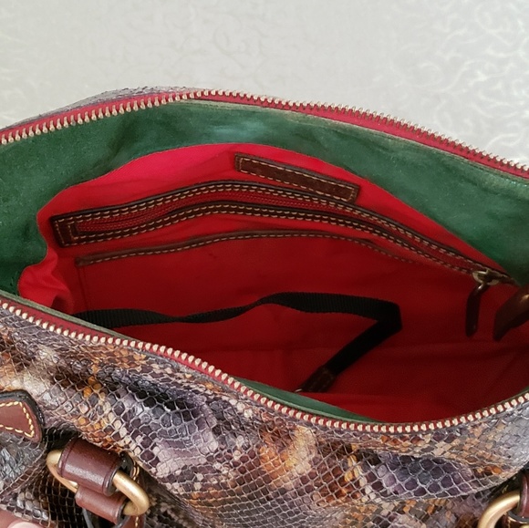 Dooney and Bourke python Satchel - Picture 3 of 8